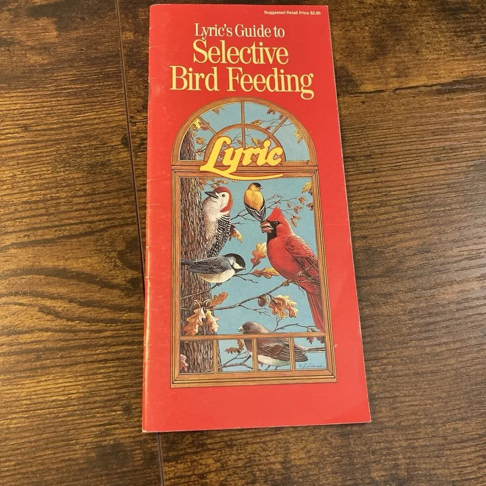 Lyric's Guide to Selective Bird Feeding Book Vtg Bird Food Feeder